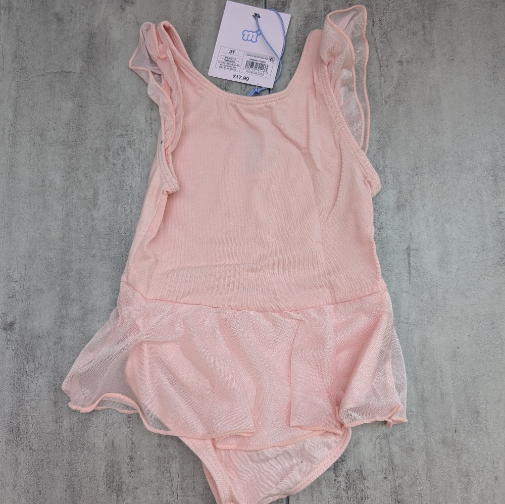 More Than Magic Girls Pink Ballet Dance Leotard Tutu Size 3T NWT - Picture 2 of 5